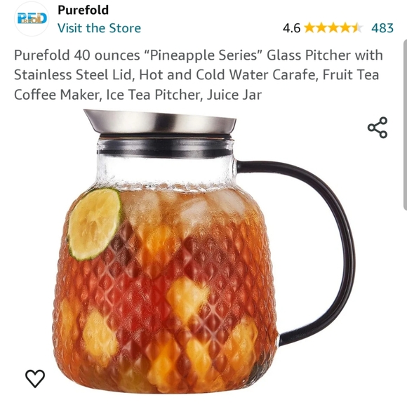 Glass pitcher - Picture 4 of 8